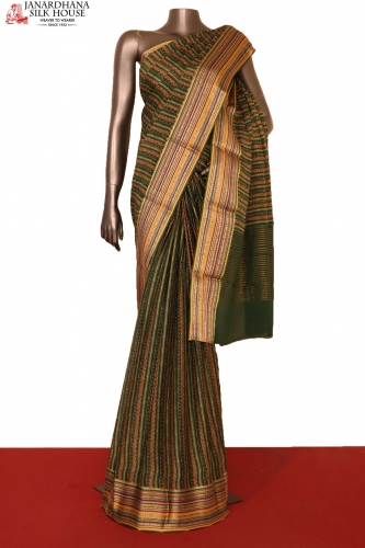 Exquisite Meenakari Printed Crepe Silk Saree